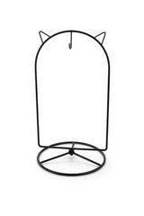 Black Cat Hanging Photo Picture Frame and Metal Ornament Stand 9.25 Inches