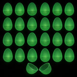 Set of 24 Glow in the Dark Easter Eggs Fillable Plastic Eggs for Nighttime Egg Hunt Fun 2.25 Inches