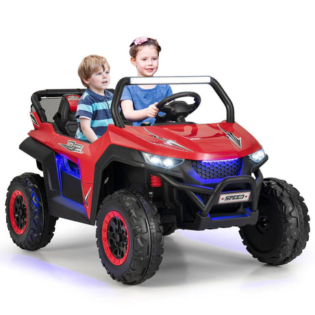 UTV de 12 V para niños de 2 asientos con función de arranque lento y música