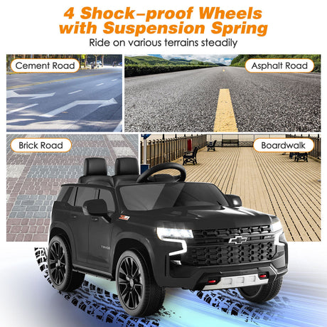 Coche montable de 12V para niños con control remoto 2.4G