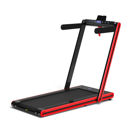 Cinta de correr plegable 2 en 1 con doble pantalla LED