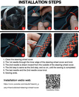 TESERY Alcantara Steering Wheel Cover for Model Y Juniper / Model 3 Highland