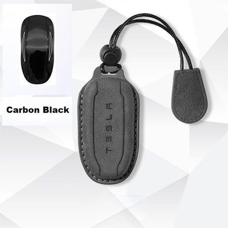 Alcantara Key Fob Case for Tesla | 3 Colors | Suede Texture | Key Belt | Premium Stitching