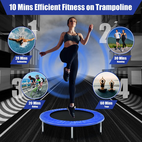 Trampolín plegable portátil mini de 38 pulgadas