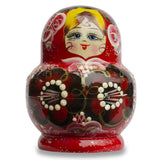 Set of 9 Rainbow Wooden Nesting Dolls  4.75 Inches