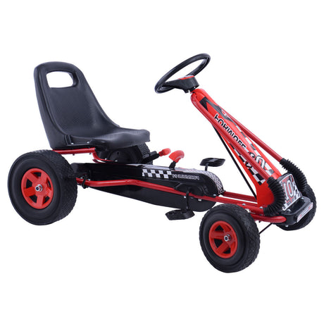 Coche de carreras de pedales de 4 ruedas para niños, juguete para jugar al aire libre