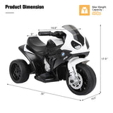 Motocicleta eléctrica BMW de 3 ruedas y 6 V con licencia para niños