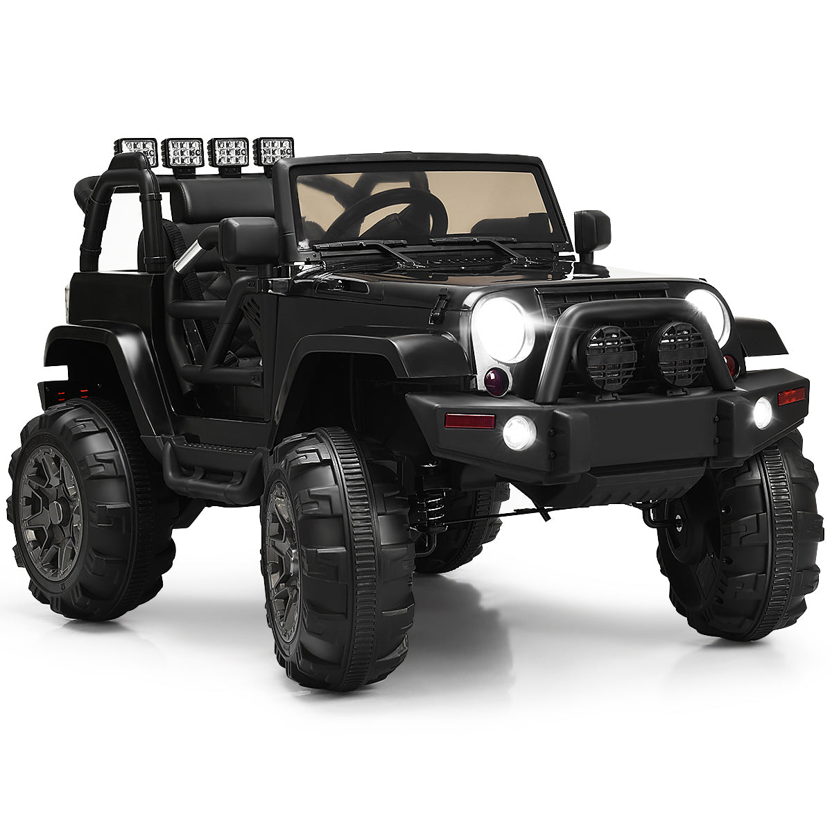 Camioneta de control remoto de 12V para niños con luces LED