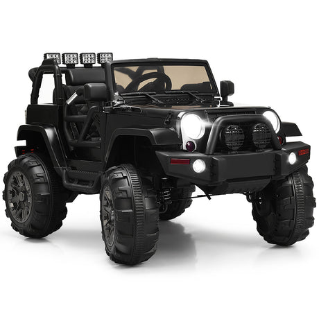 Camioneta de control remoto de 12V para niños con luces LED