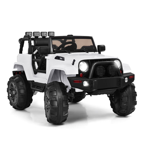 Camioneta de control remoto de 12V para niños con luces LED