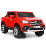Coche Eléctrico de 12 V para Niños de 2 Plazas, con Licencia Mercedes Benz Clase X, con Mando a Distancia y Maletero - Rojo
