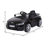 Coche Eléctrico de 12V para Niños con Control Remoto y Función de Música - Negro