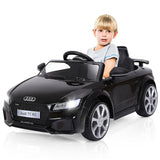 Coche Eléctrico de 12V para Niños con Control Remoto y Función de Música - Negro