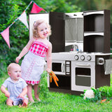 Juego de cocina de madera moderno para niños