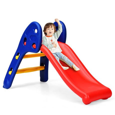 Tobogán plegable de plástico para 2 niños