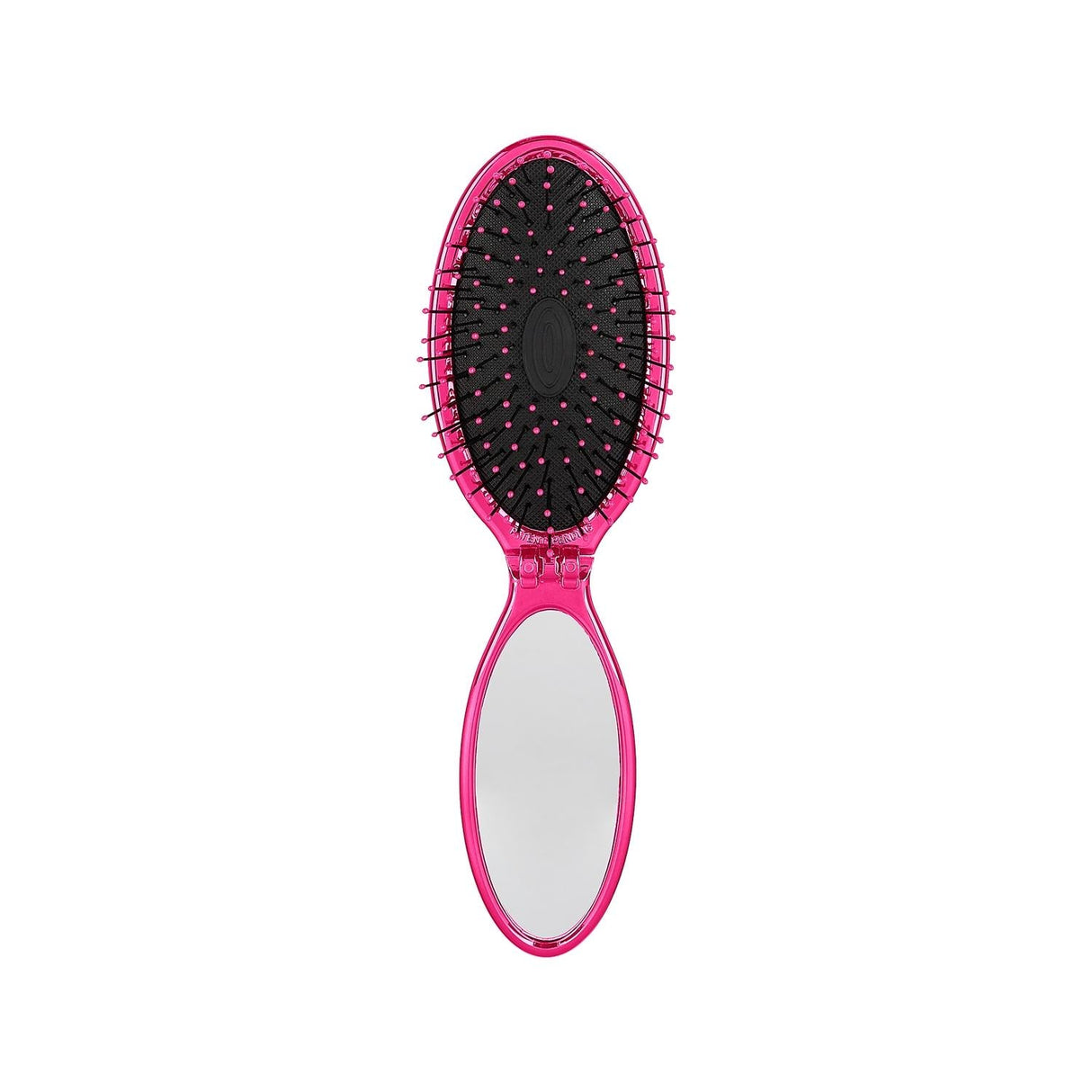 Wet Brush Pop and Go Detangler Hair Brush - Gentle Detangling, Portable Design with Mirror - Pink