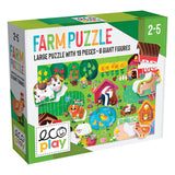 Headu Ecoplay Shaped Puzzle for Children - Farm Themed Educational Toy for Toddlers Aged 2-5 Years