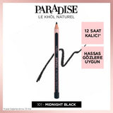 Loreal Paris Paradise Le Kohl Eyeliner - Midnight Black, Long-Lasting, Sensitive Eye Makeup