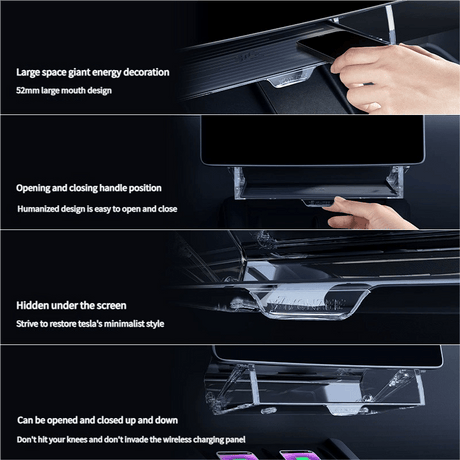 Under Screen Storage Organizer for Model Y Juniper & Model 3 Highland | TESERY
