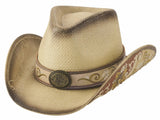 Bullhide Bajo el sol - Sombrero vaquero de paja