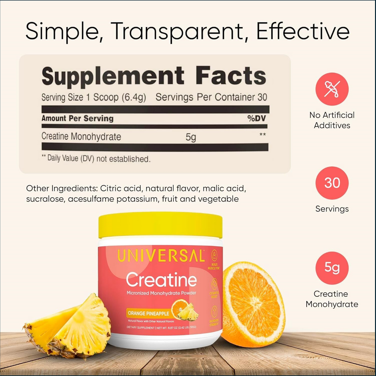 Universal Creatina, 30 porciones