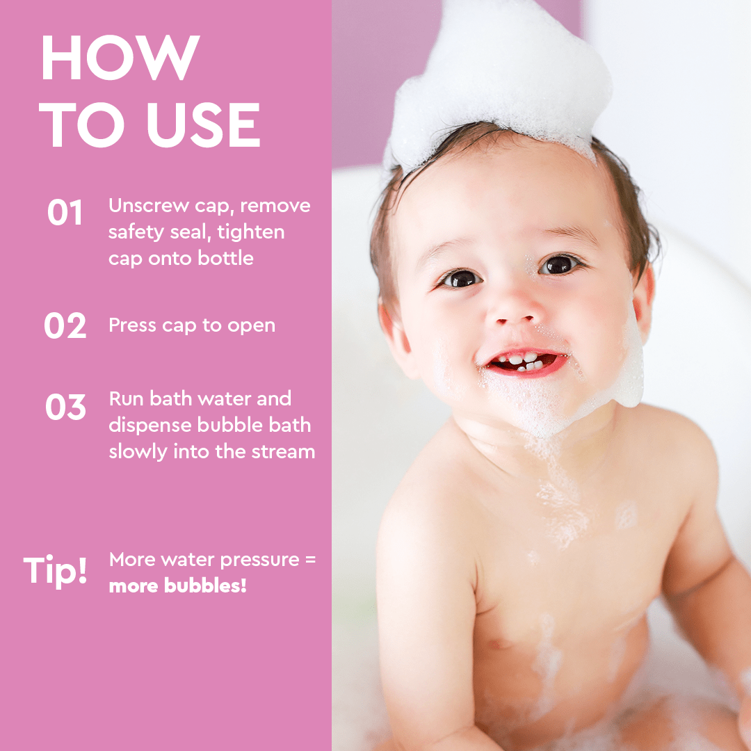 Burbujas de baño para bebé (hipoalergénico)