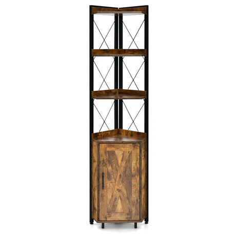 Paquete de almacenamiento de baño de 2 piezas: Mueble sobre inodoro + Estantería alta de esquina