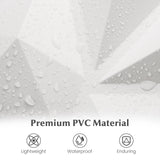 50-Pack 3D Wall Panels PVC Interior Wall Decoration with Diamond Accent-White