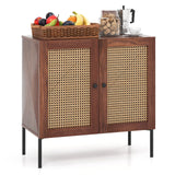 Juego de muebles para el hogar de 4 piezas con 2 taburetes de bar giratorios, aparador de cocina, sofá seccional y mesa de centro de cristal
