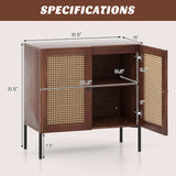 Juego de muebles para el hogar de 4 piezas con 2 taburetes de bar giratorios, aparador de cocina, sofá seccional y mesa de centro de cristal