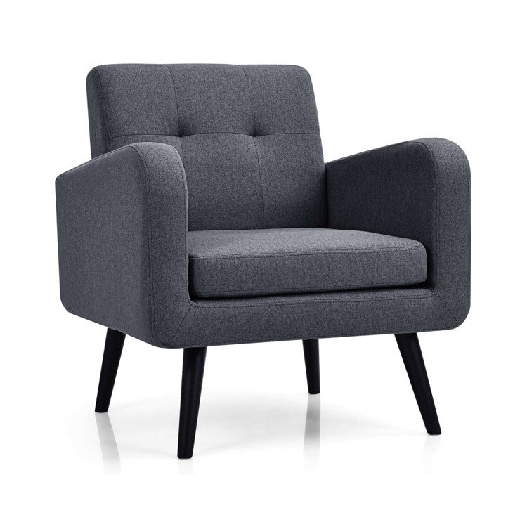 Sillón decorativo + Mesa auxiliar + Sofá seccional en forma de L /Juego de muebles modernos de 3 piezas para sala de estar/
