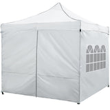 10 x 10 FT Pop up Canopy Tent with 4 Removable Sidewalls and Wheeled Bag