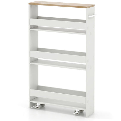 Juego de muebles de cocina de 3 piezas: isla de cocina + 2 taburetes de bar + carro de almacenamiento estrecho