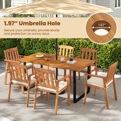 Juego de mesa de comedor para patio de 3 piezas, mesa rectangular de 63" y 2 bancos sin respaldo