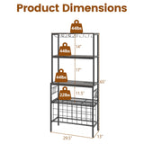 Wine Organizer with Power Outlet and Bottle Holders