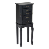 Standing Jewelry Box with 4 Drawers and 2 Side Doors