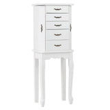 Standing Jewelry Box with 4 Drawers and 2 Side Doors