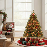 Árbol de Navidad Artificial de 5/6/7/8 PIES con Luces LED y Control Remoto por Aplicación