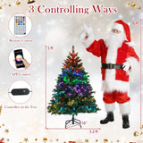 Árbol de Navidad Artificial de 5/6/7/8 PIES con Luces LED y Control Remoto por Aplicación