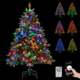 Árbol de Navidad Artificial de 5/6/7/8 PIES con Luces LED y Control Remoto por Aplicación