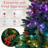Árbol de Navidad Artificial de 5/6/7/8 PIES con Luces LED y Control Remoto por Aplicación