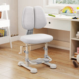 Kids Study Chair with Adjustable Double Backrest and Footrest