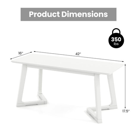 Juego de muebles de dormitorio de 4 piezas con estructura de cama doble, banco de entrada, tocador y joyero
