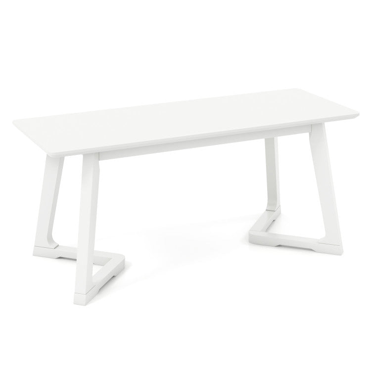Juego de muebles de dormitorio de 4 piezas con estructura de cama doble, banco de entrada, tocador y joyero