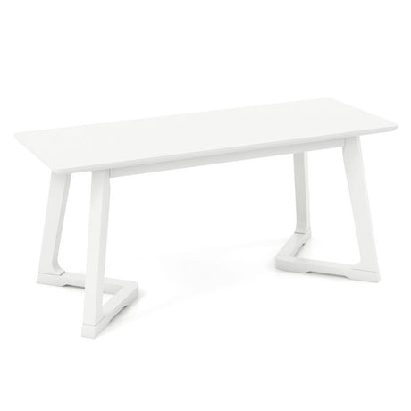 Juego de muebles de dormitorio de 4 piezas con estructura de cama doble, banco de entrada, tocador y joyero
