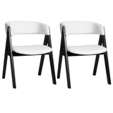 3-Piece Mid-Century Dining Set with 36‚Äù Round Pedestal Table and 2 Sherpa Upholstered Chairs