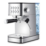 Dúo prémium de hielo y café: máquina de hielo tipo nugget aclamada por CNN y máquina de café espresso de acero inoxidable de 20 bares