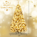 Suite de Decoración Navideña Definitiva: Árbol de Navidad con Nieve Artificial Pre-Iluminado y Chimenea Eléctrica Empotrada de 50"