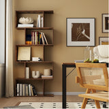 Paquete de muebles todo en uno para oficina en casa - Silla ergonómica Escritorio espacioso Carro con varios cajones Estantería y Sillas auxiliares