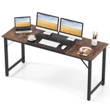 Paquete de muebles todo en uno para oficina en casa - Silla ergonómica Escritorio espacioso Carro con varios cajones Estantería y Sillas auxiliares